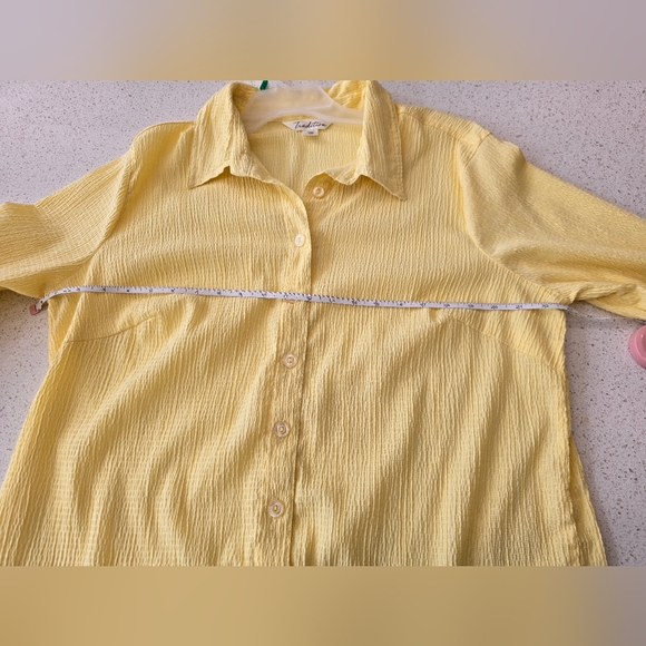 Tradition Blouse Yellow Size 18W - Picture 4 of 6